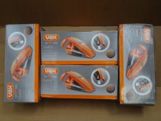 4 x Vax Gator 10.8v Handheld Cordless and re-chargeable loght weight(1.2KG) Vacuums. High retail
