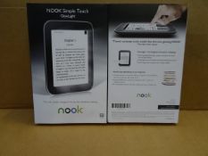 2 x Nook Simple Touch Glow Light E-Reader with Wifi. ' The Only reader designed for perfect