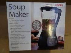 1 x Cooks Professional Soup Maker. 2 x AutoMatic Settings, Blending Function, Re-heat function,