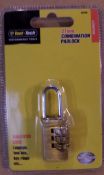 20 x Tool tech 21mm Combination padlocks. Brand new and sealed! High retail value