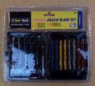 21 x Tool tech 14 piece Jigsaw blade sets. For metal and wood. Brand new and sealed stock.