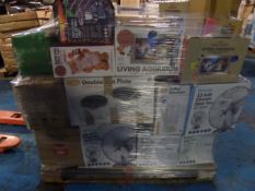 1 x Large pallet of customer returned stock to include: 3 x gazebos, living aquariums, steam