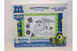 12 x Monsters university Large Magnetic Scribbler. Includes: 1 x Magnetic scribbler, 4 Magnetic