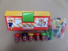 18 x Fireman sam - Sams Dough activity toolkit box. Includes: 1 x tool box, 1 x Extruder, 2 x
