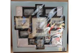 12 x Homebase wooden photoframes with 11 openings, top quality modern stock. Brand new and Packaged.