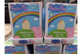 360 x Packs of Peppa Pig multi vitamins. RRP £1,080. Each box contains a weeks supply of chewy