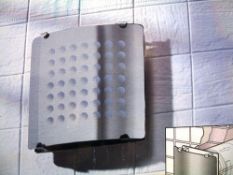 QTY 1 6 INCH STAINLESS STEEL EFFECT WALL FAN WITH TIMER