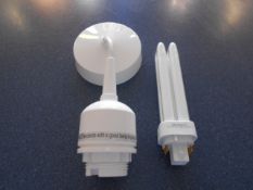 QTY 16     18WATT LOW ENERGY PENDANTS COMPLETE WITH LAMPS