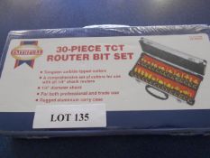 30 PIECE 1/4 ROUTER BIT SET