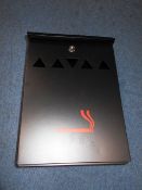 SMOKING CIGARETTE DISPOSAL BIN BLACK WEATHERPROOF