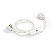 PACK OF 2  1 GANG ENERGY SAVING EXT LEAD AUTO SHUT OFF IN STANBY