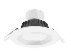 QTY 12 4 INCH 7WATT LED DOWNLIGHT COLOUR 3000K 490LM  DIMENSIONS 130MMX80MM