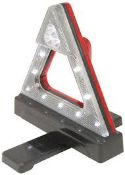 LED SAFETY TRIANGLE MULTIFUNCTION CAN RUN OF BATTERIES OR IN CAR