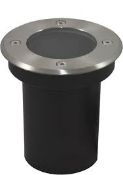 QTY 3 X STAINLESS STEEL INGROUND LED UPLIGHTS