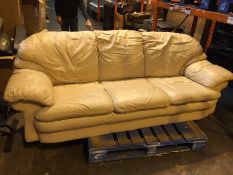 Original Natuzzi Italian Leather 3 seater sofa
