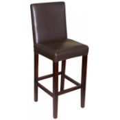 2 x New Brown Real Leather Mayfair Bar Stools With Backs
Brand new & unused. Made of a high