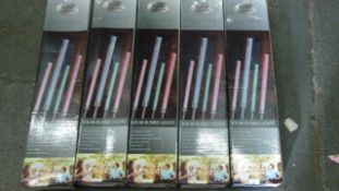 5pcs – retail return Solar Bubble light-untested  boxed in original packaging