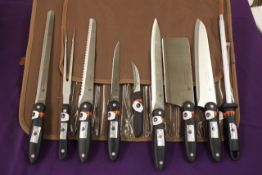 Walltman und Sohn German Engineered full steel Nine Piece Professional Chefs Knife Set