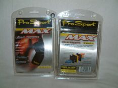 25 x Prosport Max Elbow Support 15 x Small, 10 x X/Large