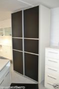 Ex showroom Designa Large Modern Sliding Door Wardrobe In Black Ash ex display - RRP £432 Slight