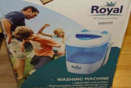 SINGLE TUB WASHING MACHINE, IDEAL FOR CARAVAN, BRAND NEW EX DISPLAY, BOX A BIT GRUBBY NO VAT CAN