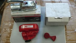 2pcs assorted Alko hitch lock items as pictured untested – boxed ,  Alke Midicat gas heater –