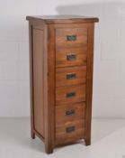 NEW Tallboy Chest of 6 Drawers, Traditional Rustic Oak Country - RRP £549 New & boxed perfect stock.