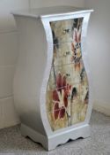 Silver Flourish Chest of 5 Drawers, Contemporary floral design LLY011 RRP £199 New & boxed perfect