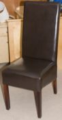 12 x Brown Faux Leather High Back Dining Chair

Brand new, unused & boxed. These high quality