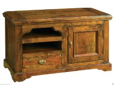 Granary TV & Media Cabinet Solid Acacia Wood TPP002 RRP £256 New & boxed perfect stock. The