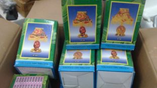 12 pcs - brand new table lamps bases - boxed with plugs
