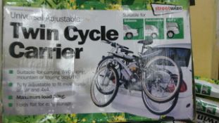 2pcs - LeisureWize Twin Bike carrier – Universal model , includes carry straps – Item new some
