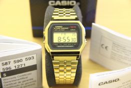 Gents Casio Digital S/S Bracelet Strap Watch with box and certificate.