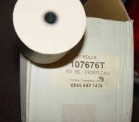 X 30 A1 WHITE TILL ROLLS . RRP. Approx. £25.  Can post at the cost of £10.00 FULLY INSURED AND