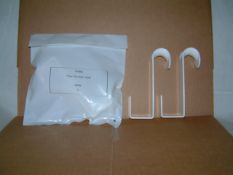 50 packs x Over Door Plastic Hooks  2/pack