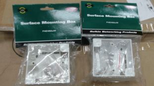 Qty of Brand new Belkin Surface mount back boxes ,  Lg Qty of Brand new Belkin IPod Nano cases –