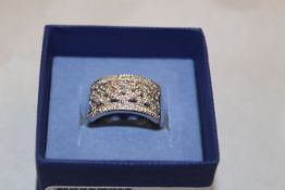 Diamond Dress Ring,
A large rolex style diamond dress ring, - No VAT on this item