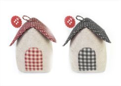 375 pcs - DOOR STOP HOUSE SHAPE - black colour - warehouse mark - new stock