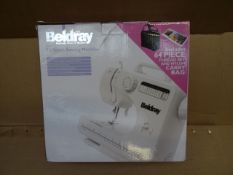 1 x Beldray 12 Stitch Sewing Machine. Approx Retail value £79! 'Includes 64 piece thread set and
