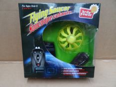 12 x Brite Power Remote Control Flying Saucer. Twin Rotor Propulsion, Bright diode lights,