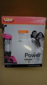 1 x VAX Zoom Pet U87-ZM-P. Power Play Upright Bagless Vacuum Cleaner in PINK. High Retail Value.