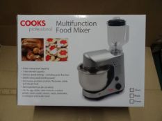 1 x Cooks professional Multifunctional Food Mixer. 4 litre mixing bowl. RRP £150. Unchecked/Untested