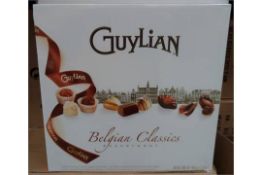 10 boxes of Guylian Luxury Belgian Classics - Each box contains 76 chocolates and is 880 Grams.
