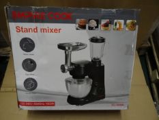 1 x Empire cook Stand mixer(BLK). E-160BG. 1000 Watt. With mixer blade, egg whisk, Dough hook.