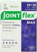 120 x Joint flex max. Glucosamine sulphate 1500mg and chondroitin with omega 3. Helps protects
