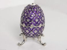 Treasured Trinkets - Musical Purple Egg.