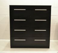 NEW Designa 2 OVER 3 DRAWER CHEST, BLACK ASH

2+4 Chest of Drawers in Black Ash. Strikingly