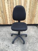 10x Used Office Chairs in Black Fabric