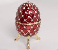 Treasured Trinkets - Musical Red Egg.