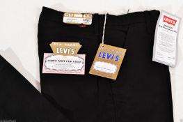 5x Pairs of Levi's Sta-Prest Womens Chinos BLACK